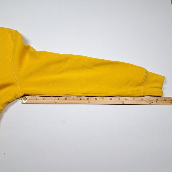 Tommy Hilfiger Womens Sweatshirt Mustard Yellow Long Sleeve Size S Small 90s Y2K - Picture 7 of 7